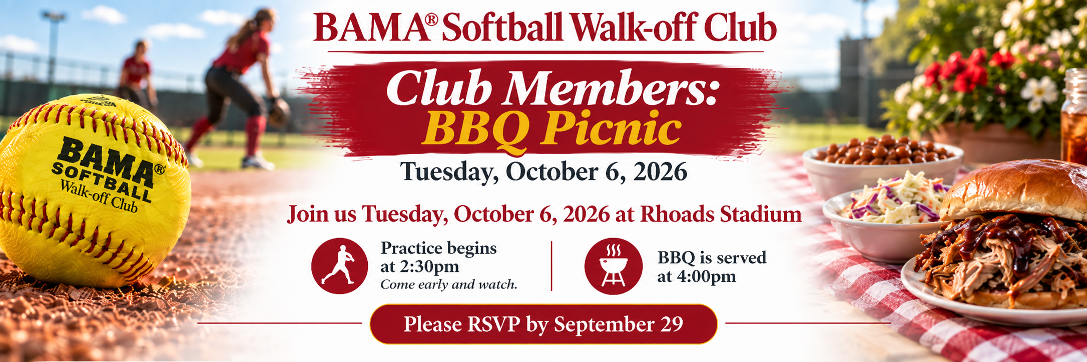 Club Members invited to BBQ Picnic on Oct 6